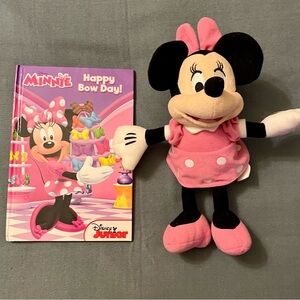 DISNEY- MINNIE MOUSE Plush and Book Set